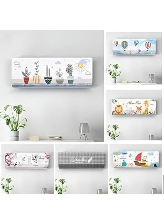 Waterproof and Dustproof Air Conditioner Cover, High-Quality Material with Elegant and Practical Design, 2-Piece Set (White)86  cm - Image 3